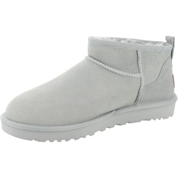 UGG Women's Sea Foam Rounded Toe Sheepskin Lining Classic Ultra Mini Boot - Picture 4 of 6